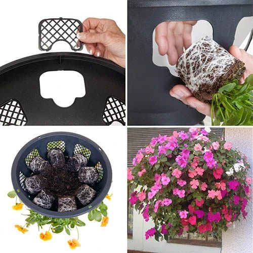 Easy Fill Hanging Baskets 38cm (15in) Pair 6 Easy Fill Hanging Baskets 38cm (15in) Pair - Image 4