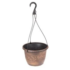Set Of 4 'Acorn' Hanging Baskets 25cm (10in) Copper-Tone 7 Set Of 4 'Acorn' Hanging Baskets 25cm (10in) Copper-Tone -Garden Plants Sales 130363 2
