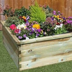 Square Sleeper Raised Bed -Garden Plants Sales 160015 1