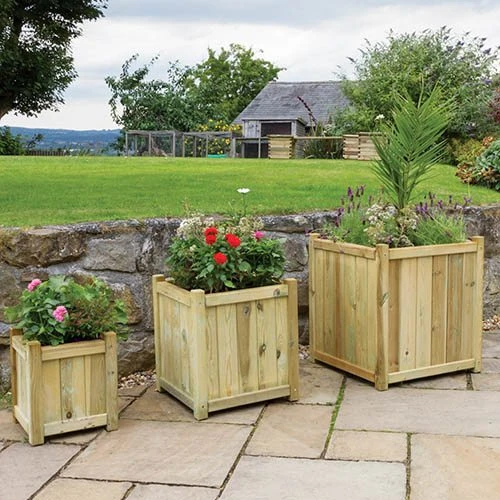 Holywell Wooden Planters 3 Holywell Wooden Planters