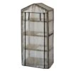 Wooden Greenhouse Nursery & PE Cover - Natural -Garden Plants Sales 160646