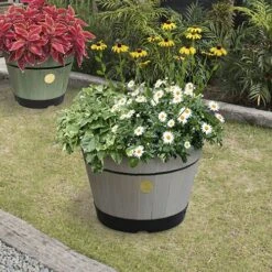 Build Your Own Barrel Kit ? Grey Wash -Garden Plants Sales 160658 1