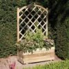 Rectangular Planter & Lattice 2 Rectangular Planter & Lattice -Garden Plants Sales 160736