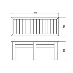 Large Kitchen Garden Planter - 1.8m -Garden Plants Sales 161026 4