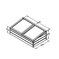 Large Timber Cold Frame -Garden Plants Sales 161028 1