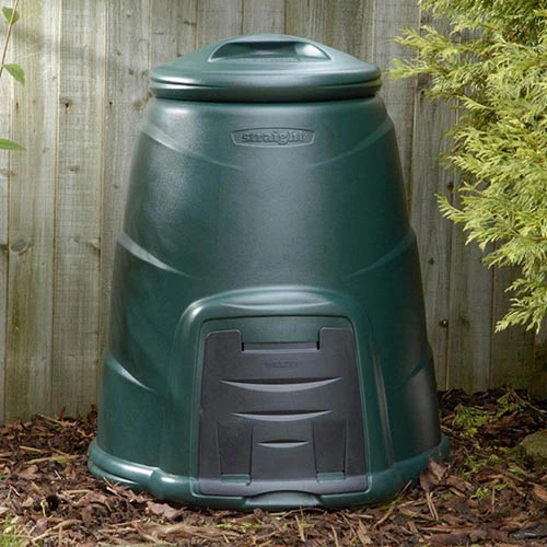 Green Compost Bin With Base Plate - 220 Litre 3 Green Compost Bin With Base Plate - 220 Litre