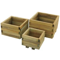 Kendal Square Planter - Set Of 3 6 Kendal Square Planter - Set Of 3 -Garden Plants Sales 161360 1