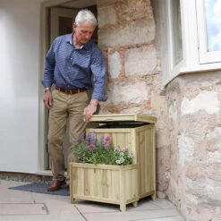 Parcel Safe Store With Planter -Garden Plants Sales 161418 1