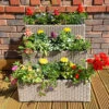 Tiered Rattan Planter In Natural -Garden Plants Sales 161443